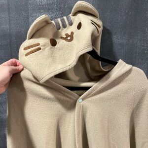 Authentic pusheen Cat Hooded Blanket. Poncho. Anime.